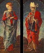 Cosimo Tura Virgin Announced and St Maurelio painting